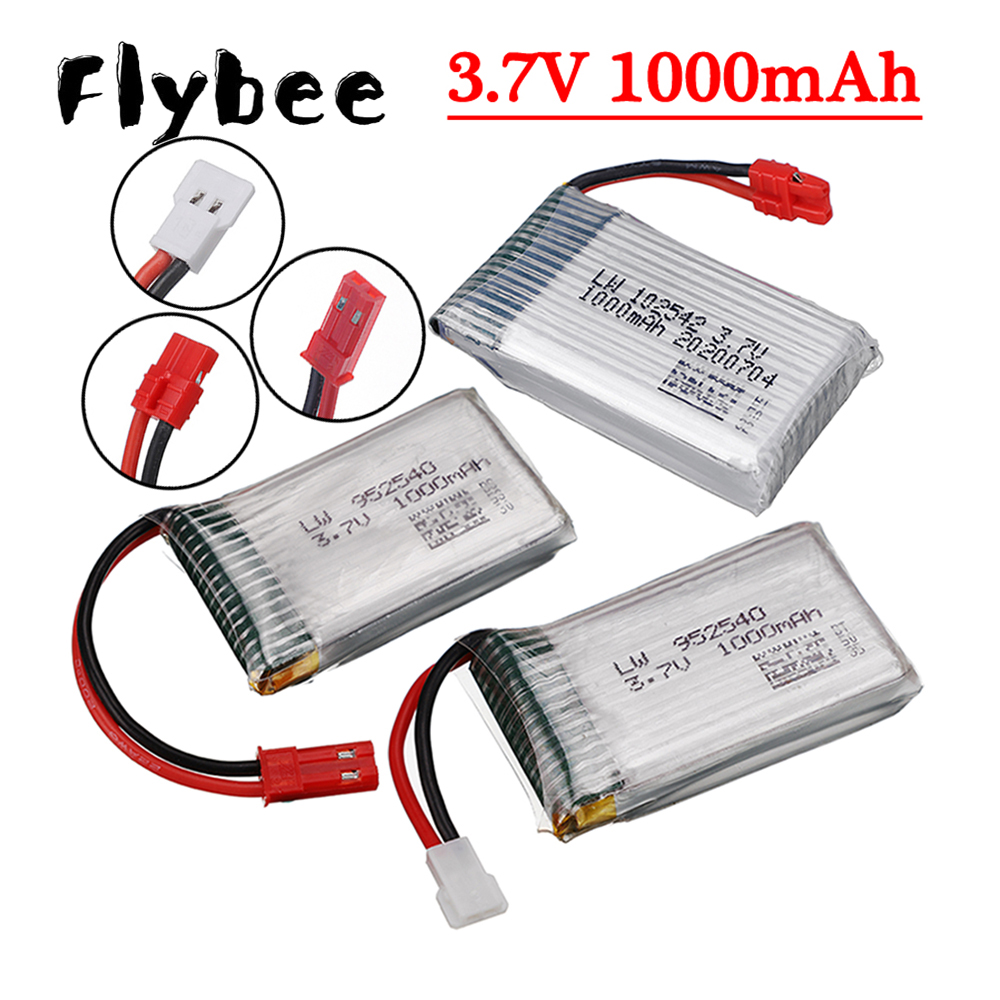 Hobby Rc Quadcopters - Baterai Lipo 3.7V 1000mah Untuk Syma