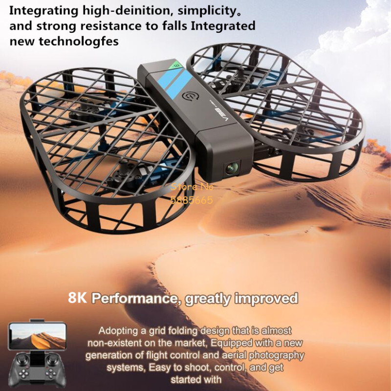 Kamera HD 8K 360 °   Perlindun - Hobby Rc Quadcopters ulasan dan harga