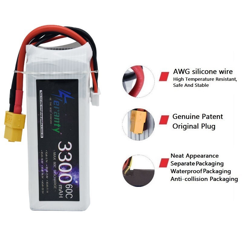 LiPo baterai isi ulang 4S 3300 - Lipo Battery 4S ulasan dan harga