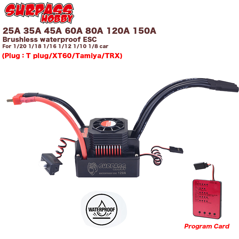 Motor tanpa sikat RC, Surf hob - Esc Waterproof 60A ulasan dan harga