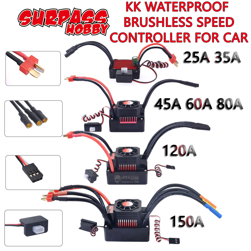 Melampaui hobi KK ESC tahan ai - Esc Waterproof 60A ulasan dan harga