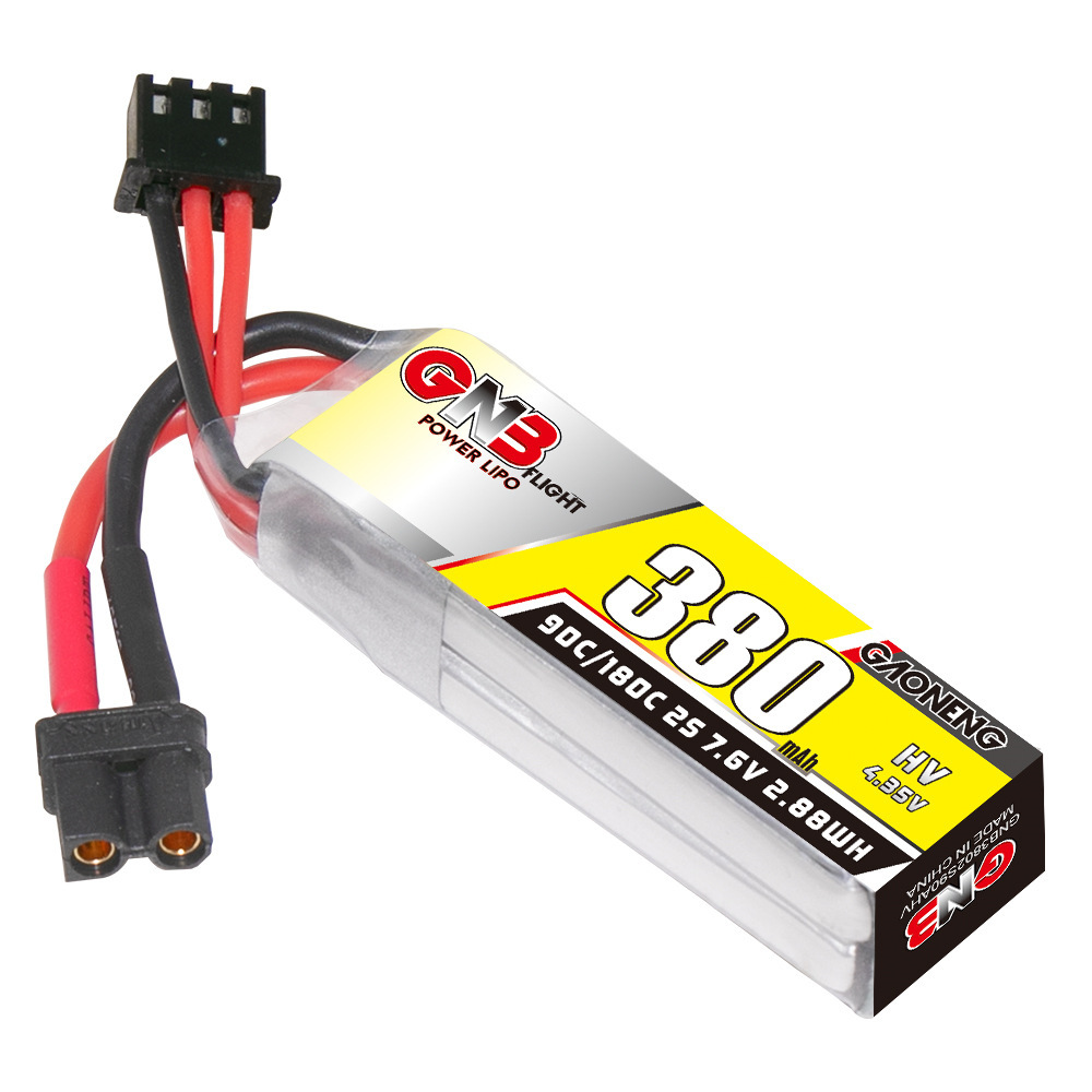 Baterai Lipo GNB 2S 7.6V 380mA - Hobby Rc Quadcopters ulasan dan harga