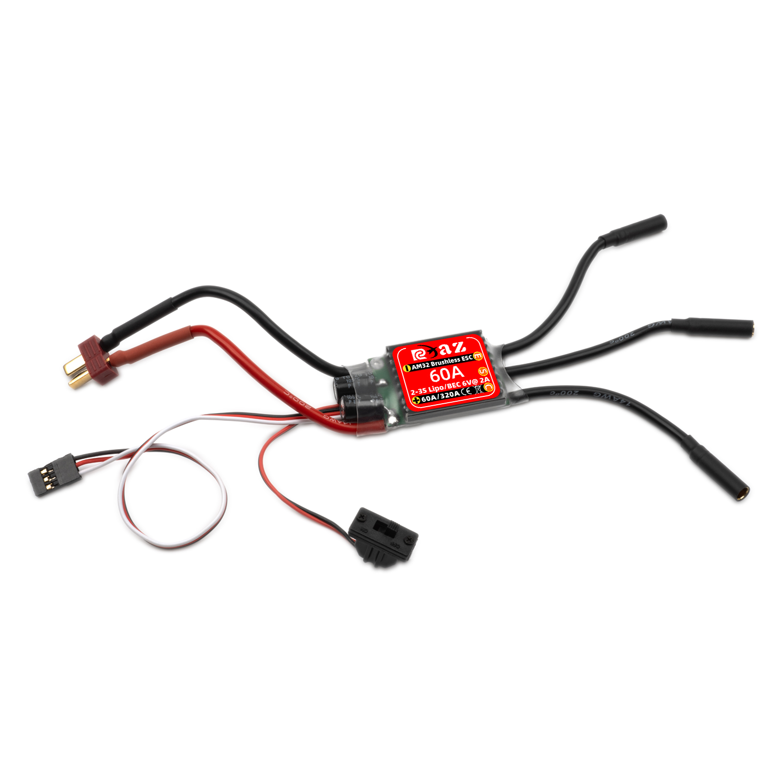 RCXAZ AM32 60A Pengendali Kece - Esc Waterproof 60A ulasan dan harga