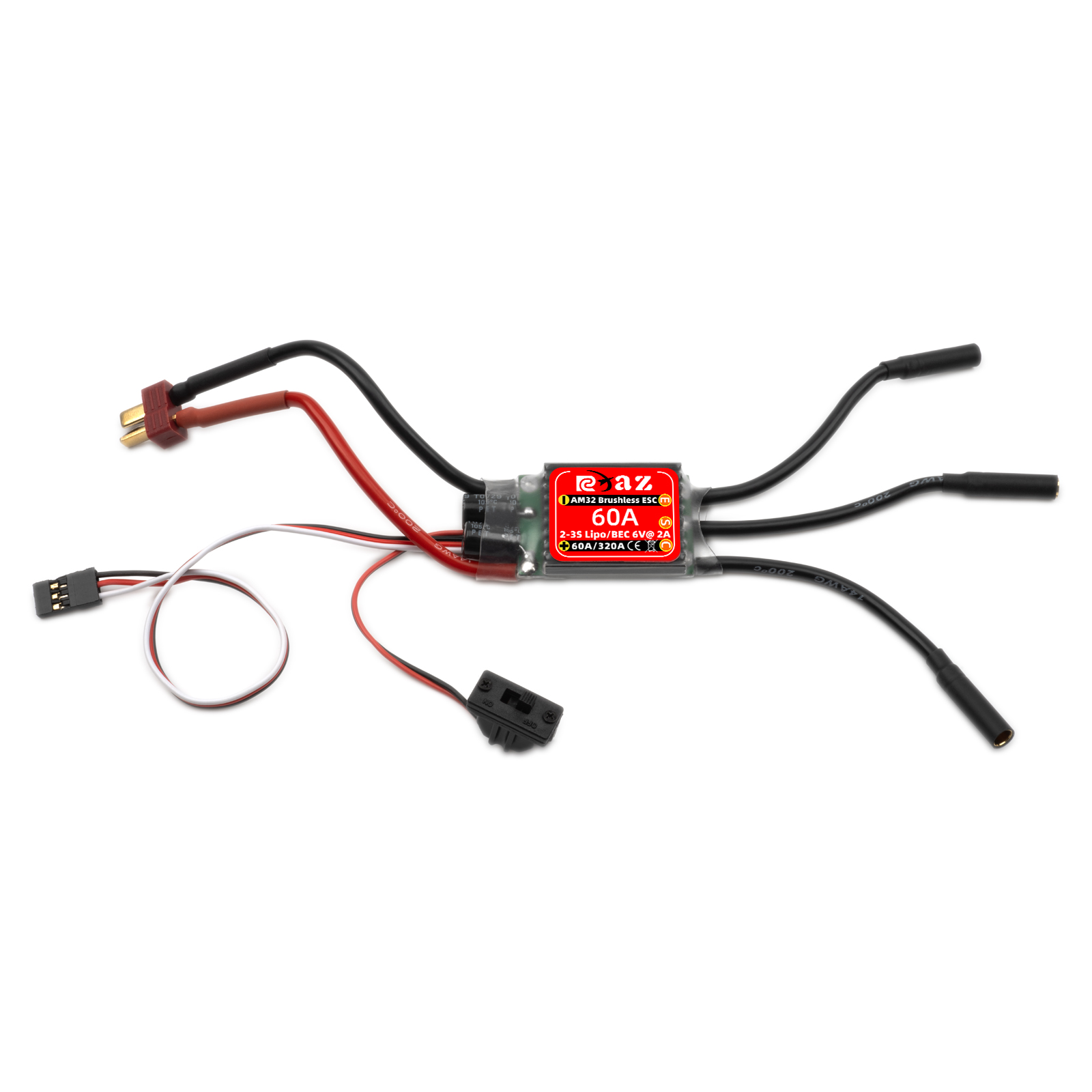 RCXAZ AM32 60A Pengendali Kece - Esc Waterproof 60A ulasan dan harga