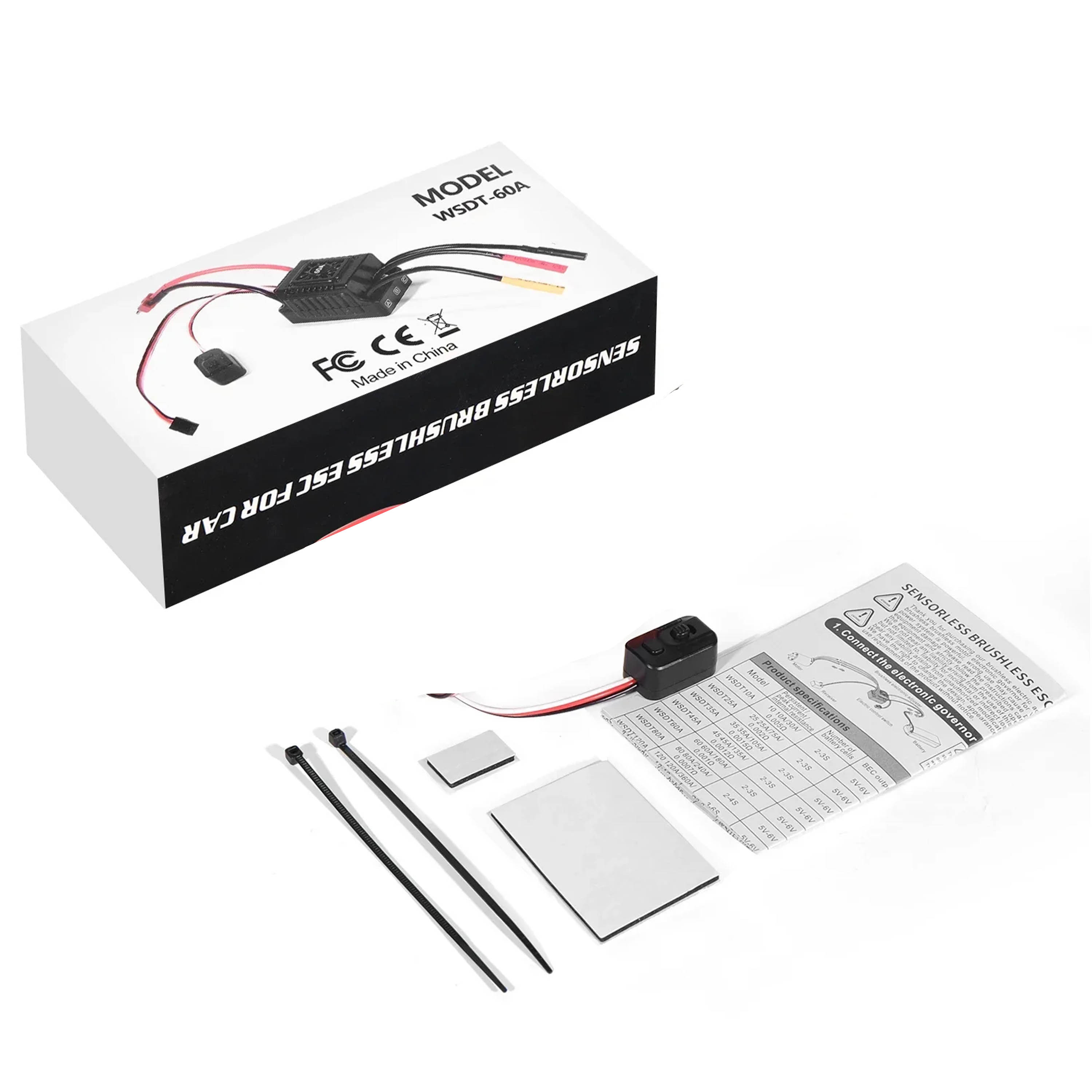 NEEBRC 45A 60A ESC Tanpa Sikat - Esc Waterproof 60A ulasan dan harga